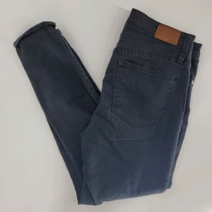 Madewell black high rise skinny jeans 9" 30